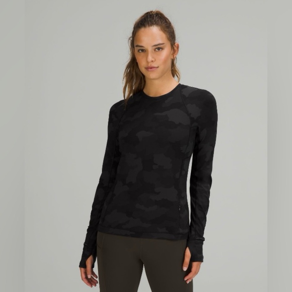 Lululemon It’s Rulu Run Long Sleevee Shirt, size 4, color: heritage 365 Camo